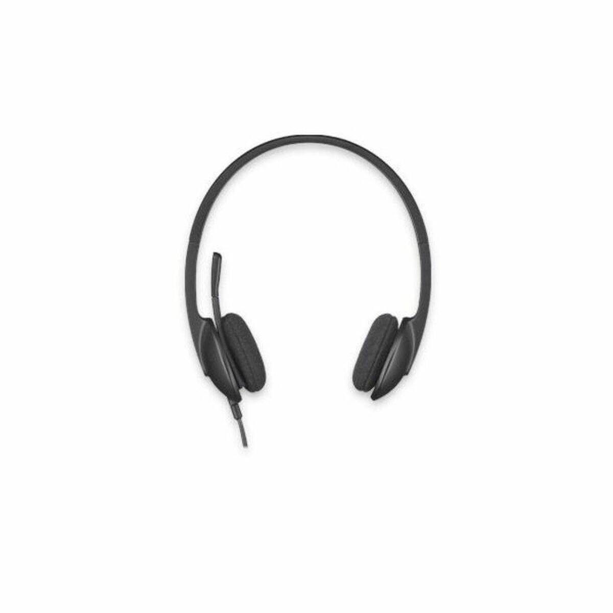Kõrvaklapid Mikrofoniga Logitech H340 Must